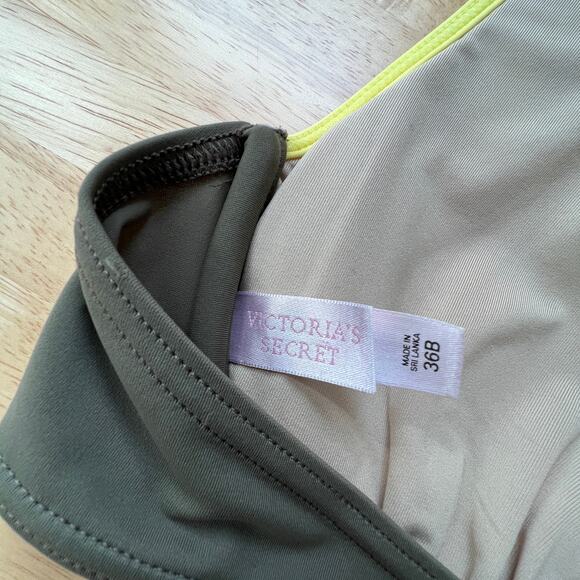 Victoria's Secret Olive Green Wire Halter‎ Bikini Top 36B - Picture 4 of 4